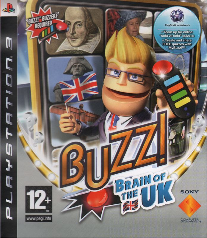 Buzz: Brain of the UK box art for Playstation 3